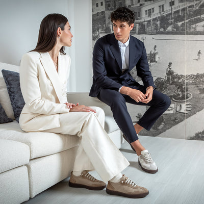 SNEAKER RUCHED MIVORY