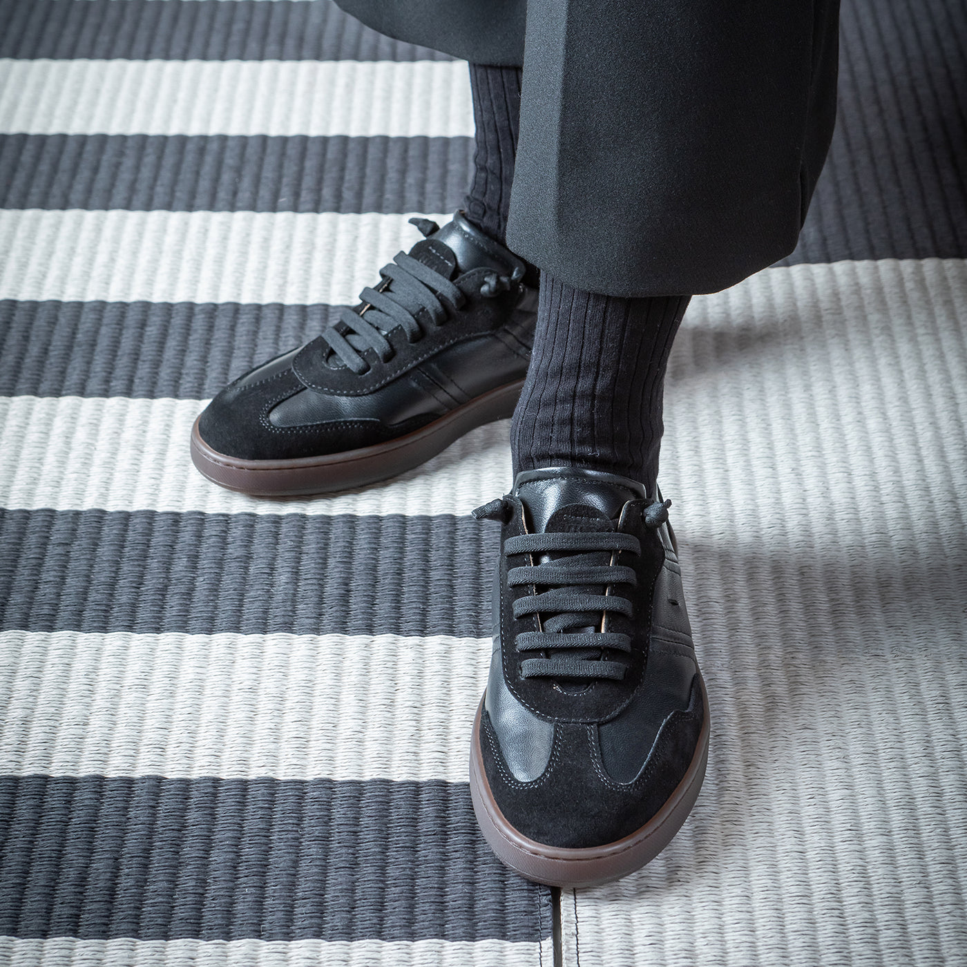 SNEAKER RUCHED WBLACK