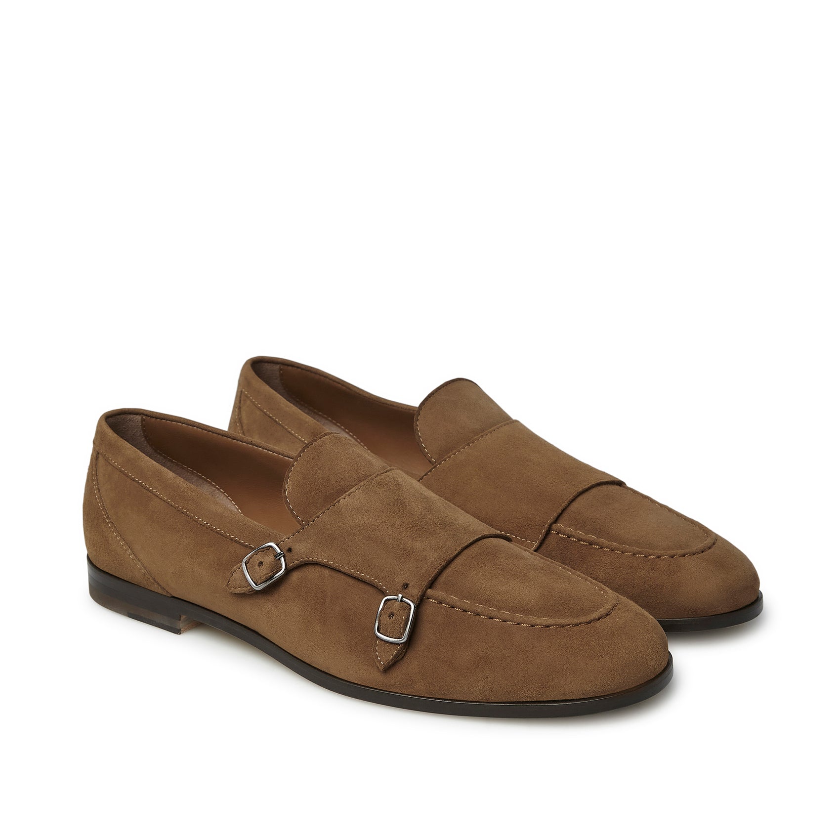 LOAFER LEATHER MONK TABACCO
