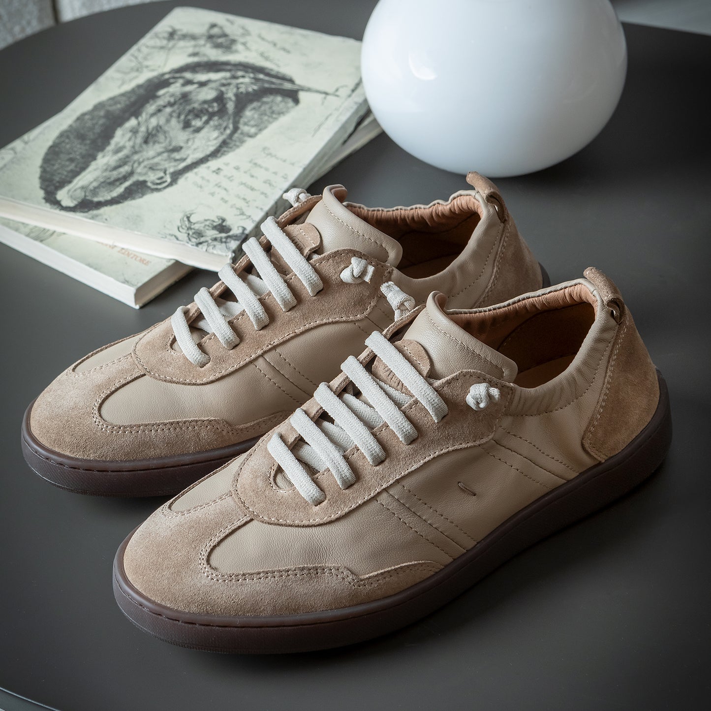 SNEAKER RUCHED W CREAM