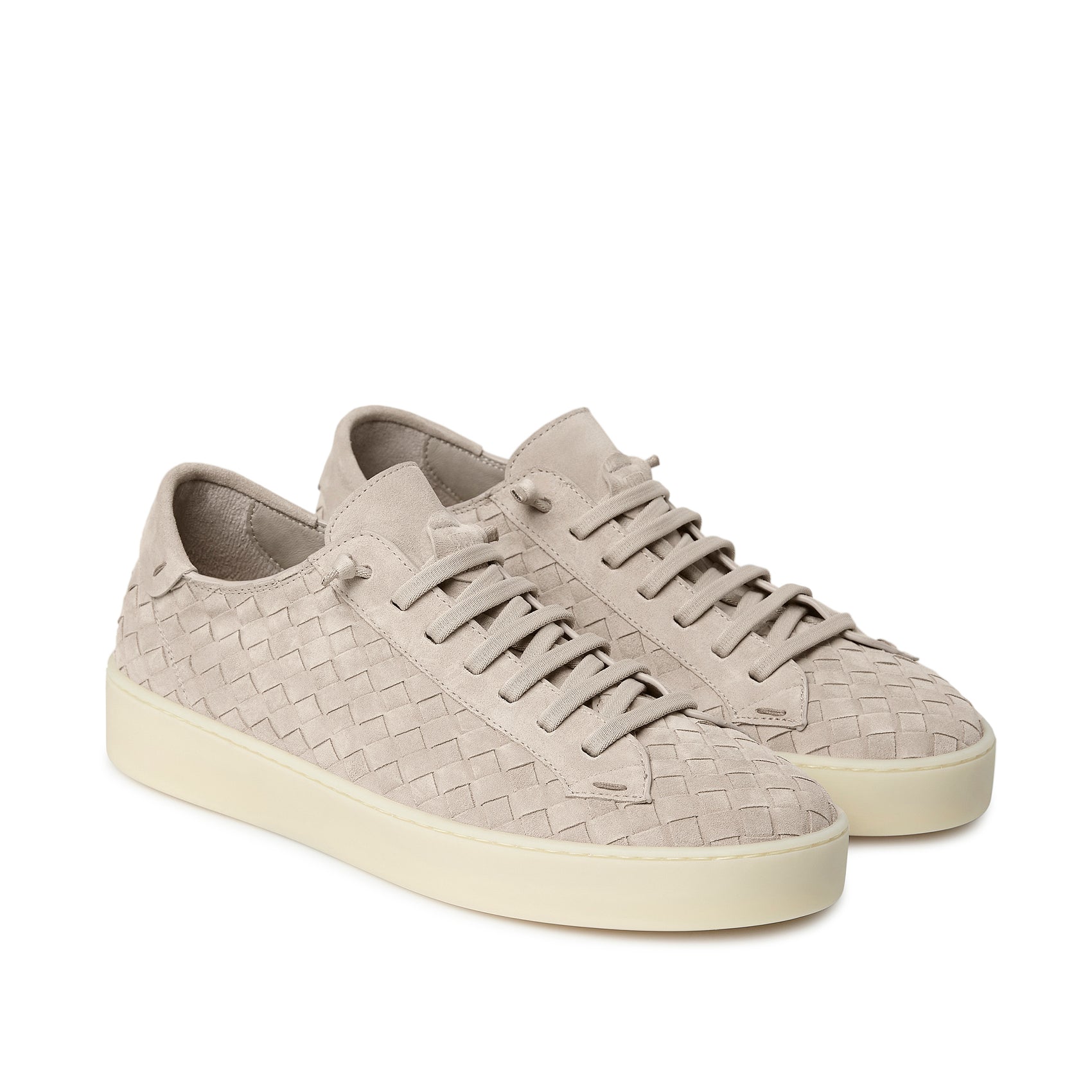 SNEAKER WEAVE SUEDE SUEDE BEIGE