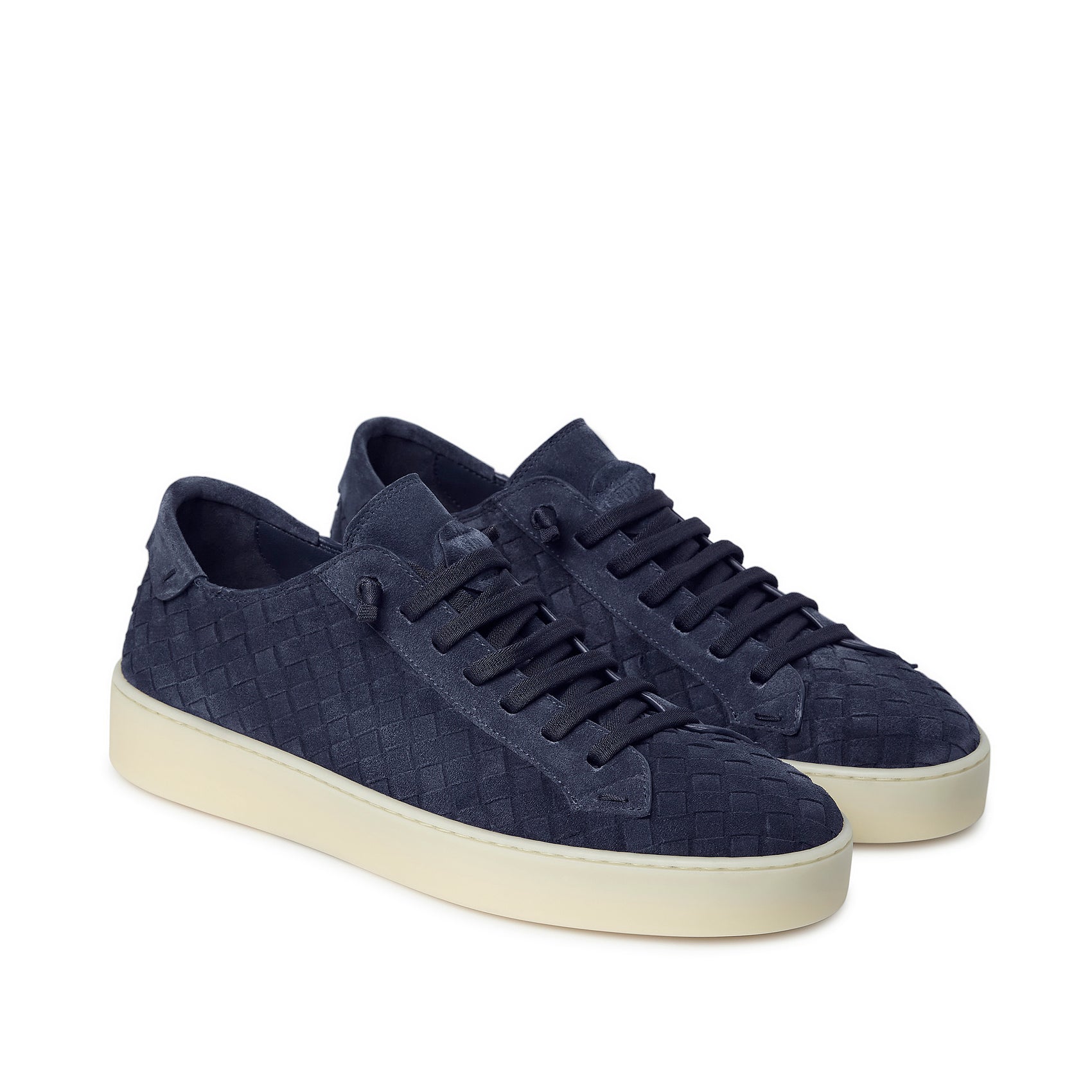 SNEAKER WEAVE SUEDE SUEDE BLUE