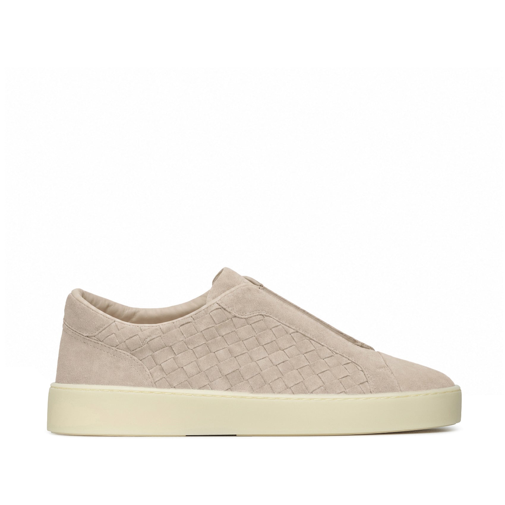 SNEAKER WEAVE ELASTIC SUEDE BEIGE