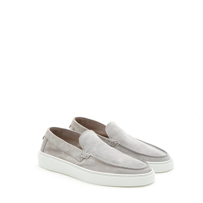 GREY UNLINED LOAFERS
