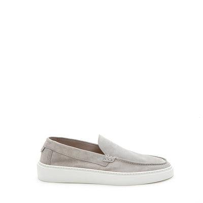 GREY UNLINED LOAFERS