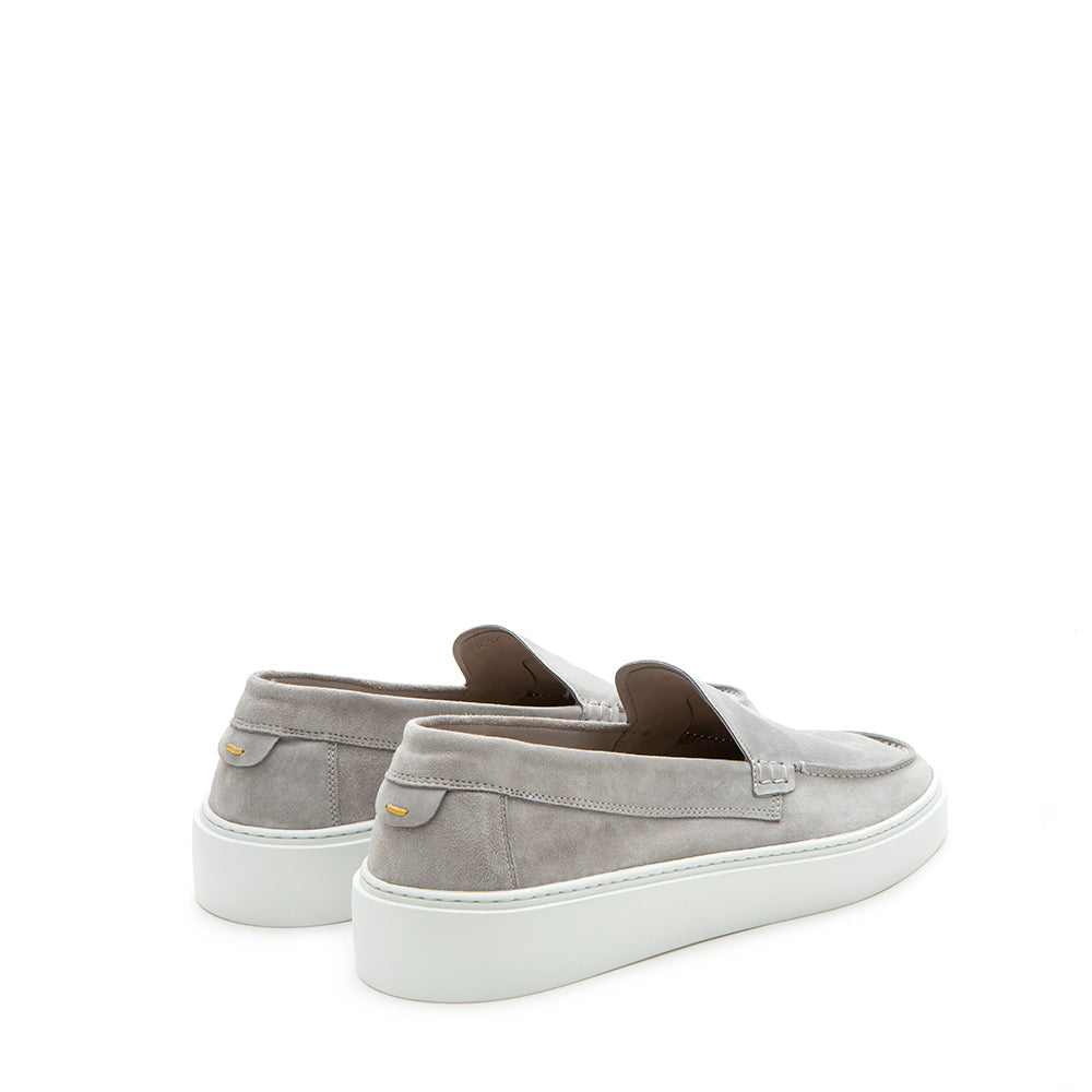GREY UNLINED LOAFERS